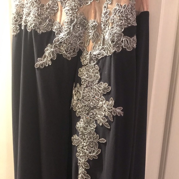 Blondie Nites Long Slim Strapless Gown - Picture 5 of 7